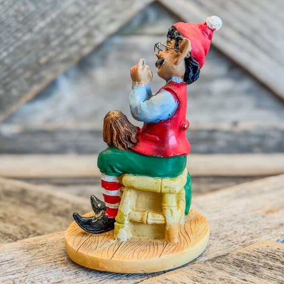 Santa’s Helper Doll Maker Limited Edition Figurine-Christmas Decor-Holiday-4”H - Picture 5 of 9